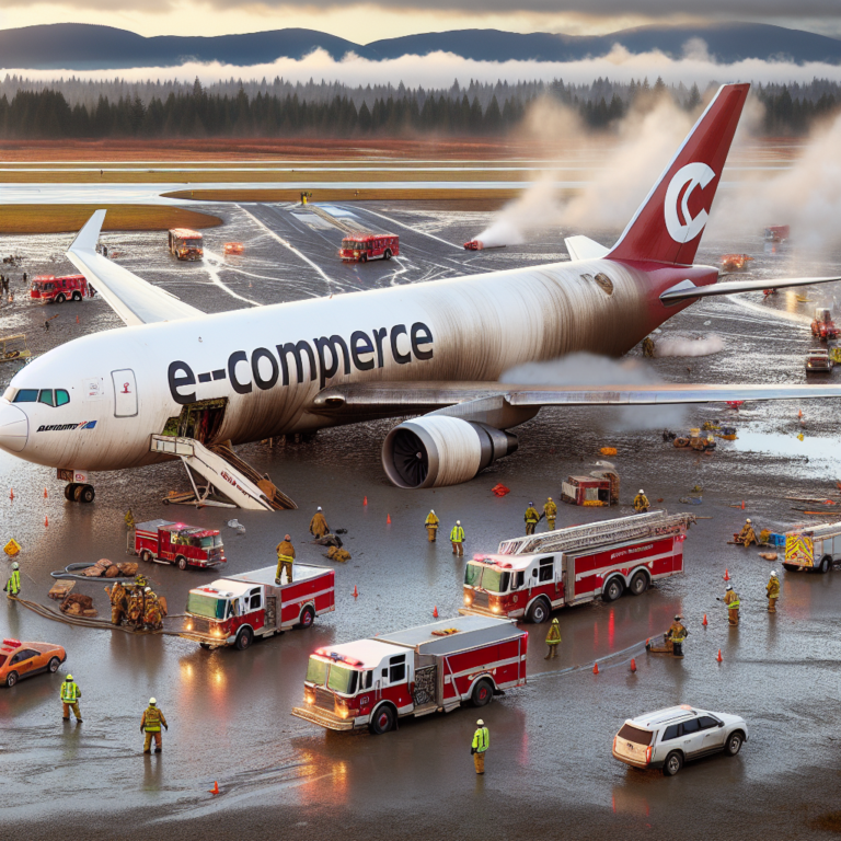 CargoJet Amazon 767 Overshoots Vancouver Airport Runway