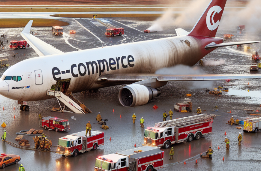 CargoJet Amazon 767 Overshoots Vancouver Airport Runway