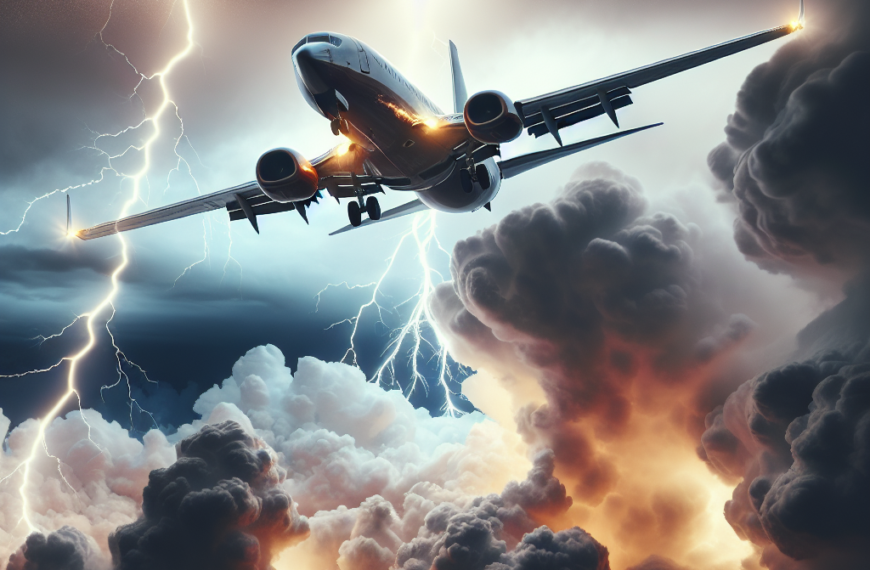 United Airlines Flight Attendant Injured by Lightning Strike