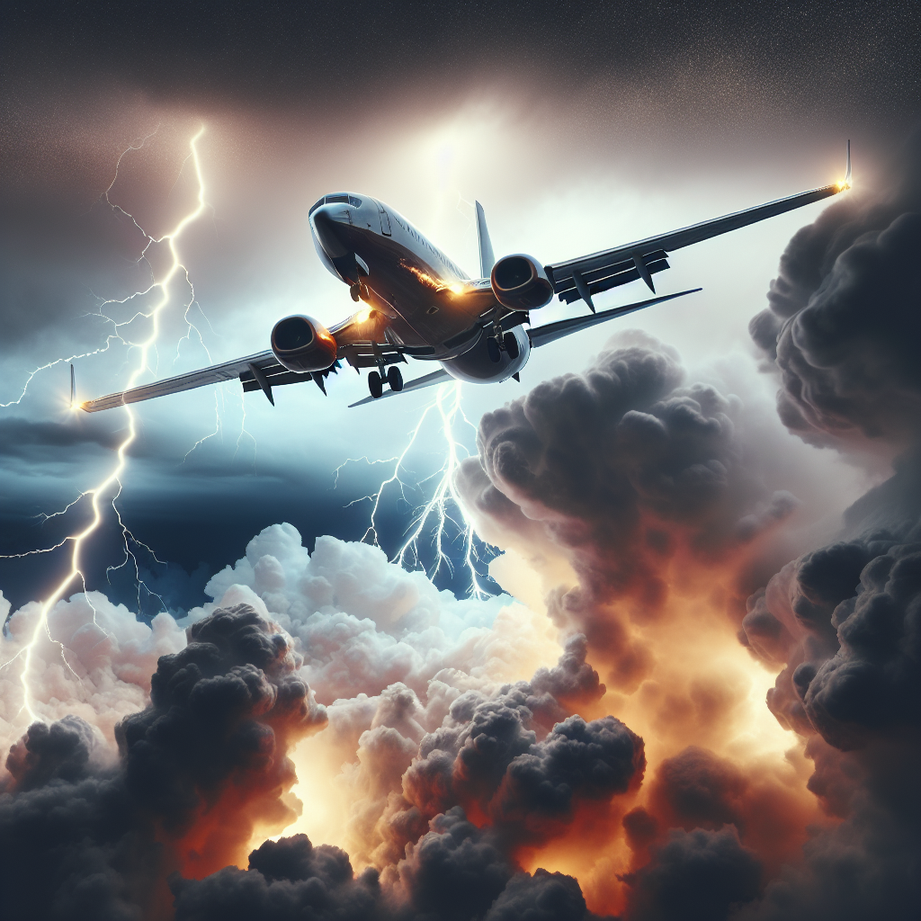 United Airlines Flight Attendant Injured by Lightning Strike