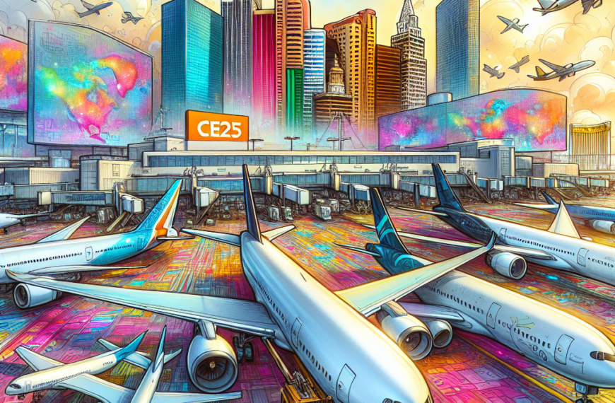 Widebody Flights to Las Vegas CES 2025 by American, Delta, United