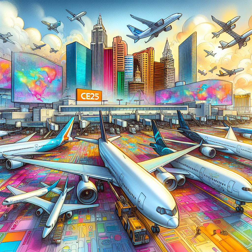 Widebody Flights to Las Vegas CES 2025 by American, Delta, United