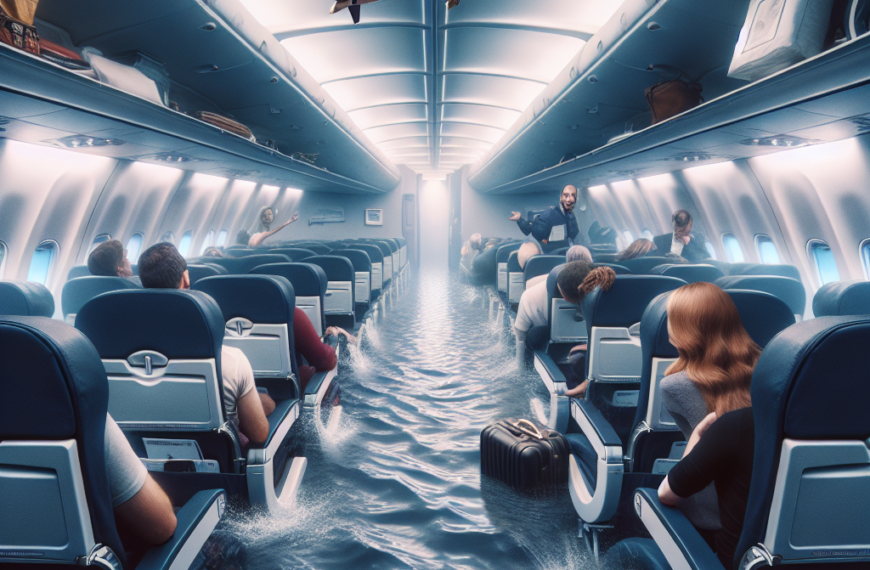 American Airlines Flight from Dallas to Minneapolis Flooded