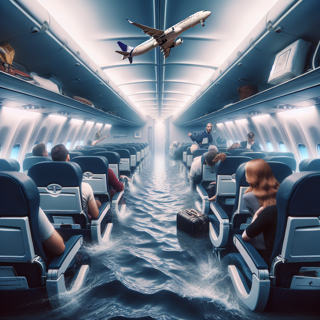 American Airlines Flight from Dallas to Minneapolis Flooded