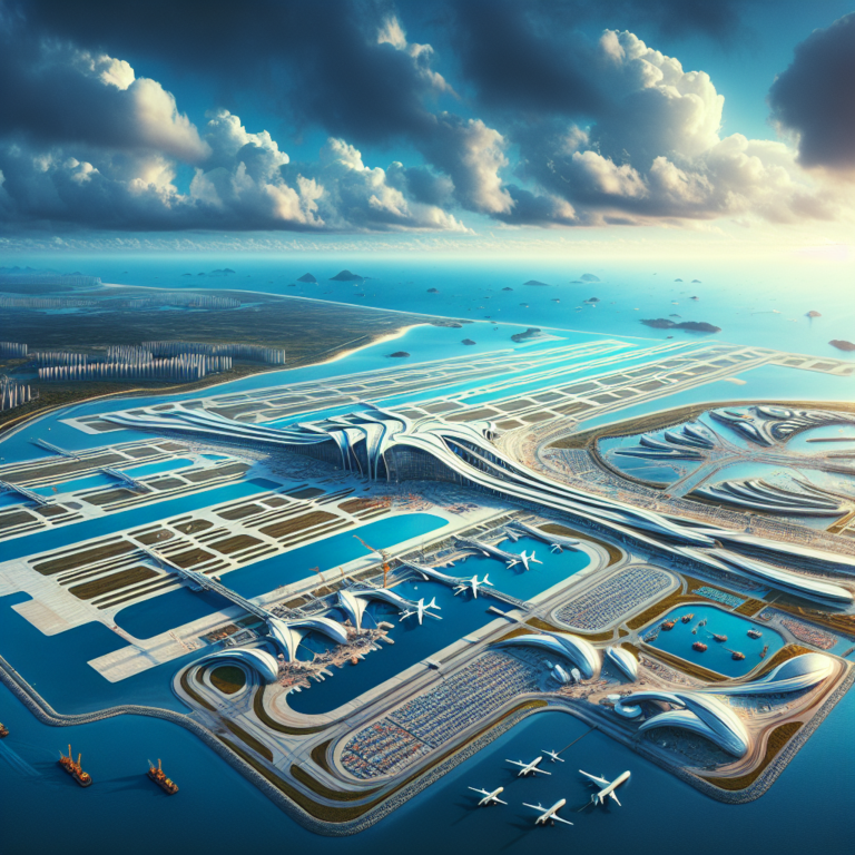 China Builds World's Largest Artificial Island Airport in Dalian