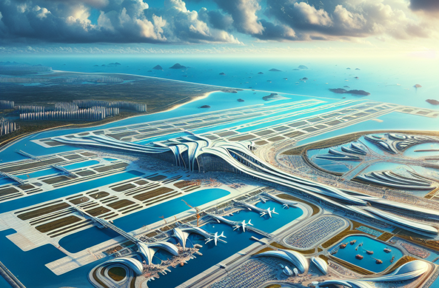 China Builds World's Largest Artificial Island Airport in Dalian
