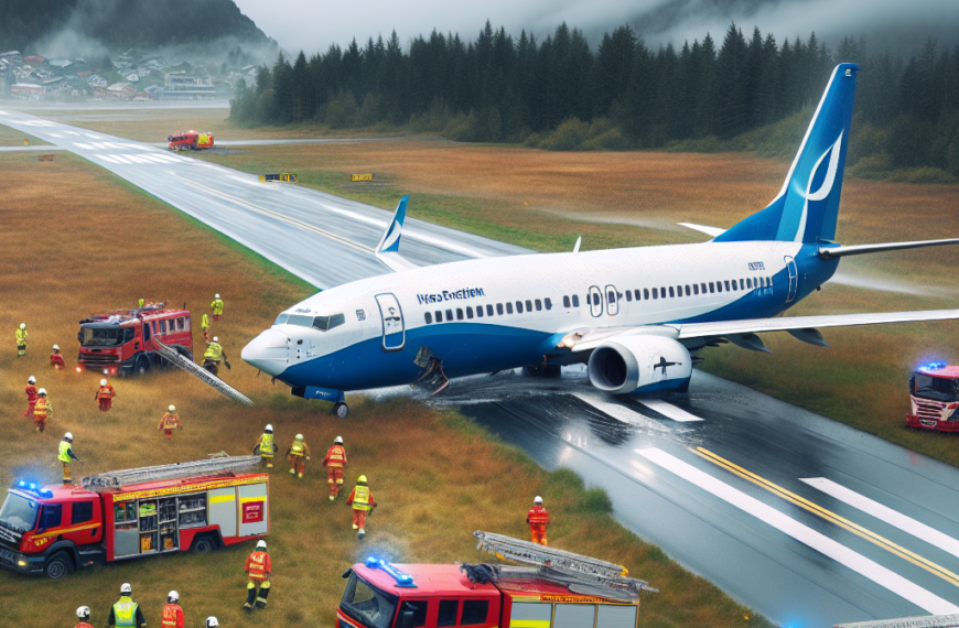 KLM Boeing 737 Skids Off Runway at Oslo Torp Airport