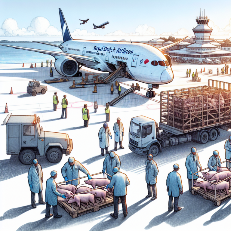 KLM Flight Diverts to Bermuda Due to Unpleasant Pig Odor