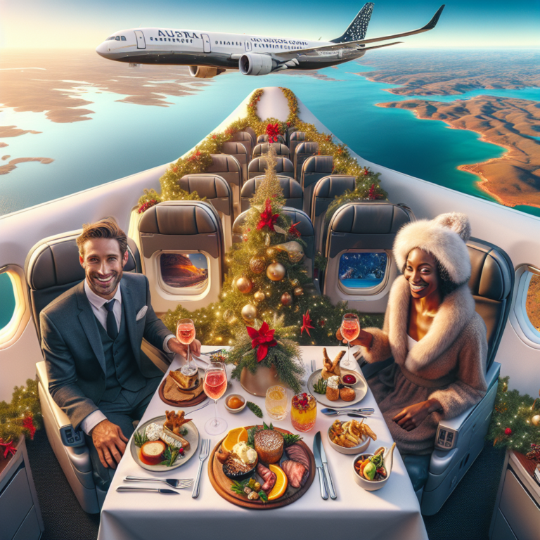 Qantas Launches Festive Menu and Christmas-Themed 737 Livery