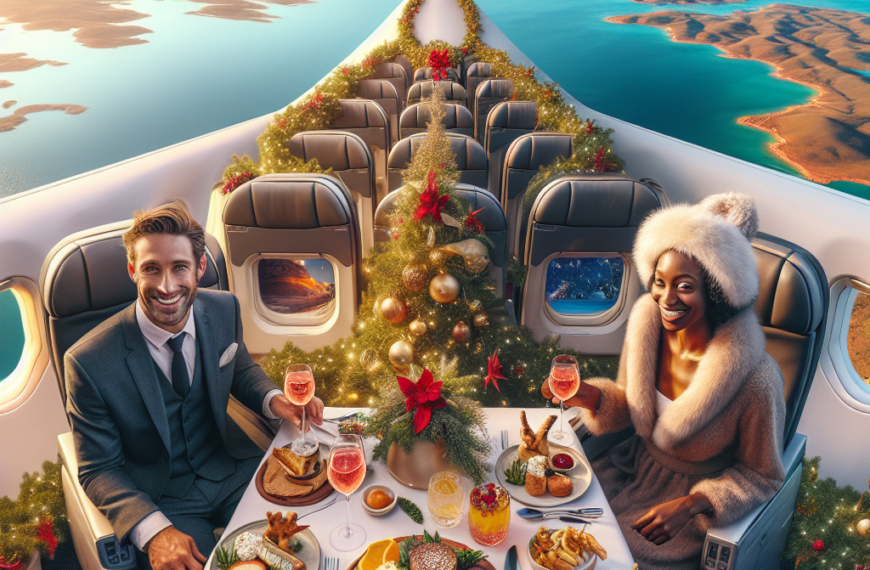 Qantas Launches Festive Menu and Christmas-Themed 737 Livery