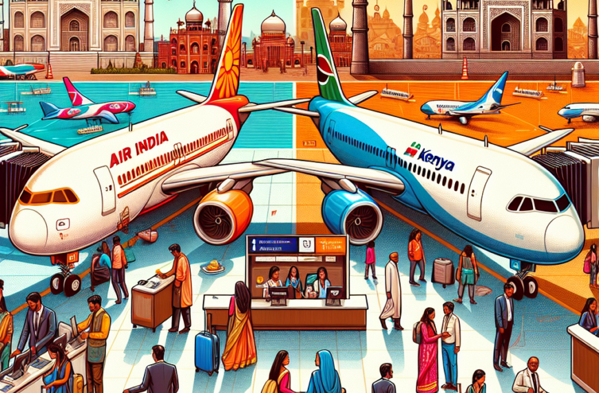 Air India Partners with Kenya Airways for Codeshare Deal