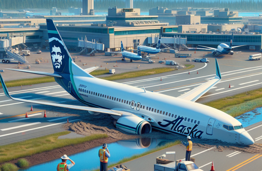 Alaska Airlines 737 Damaged During Taxi by Mechanics