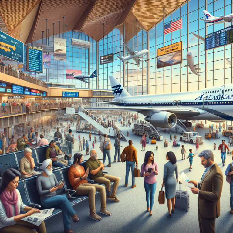 Alaska Airlines Leaves Dallas Love Field Airport