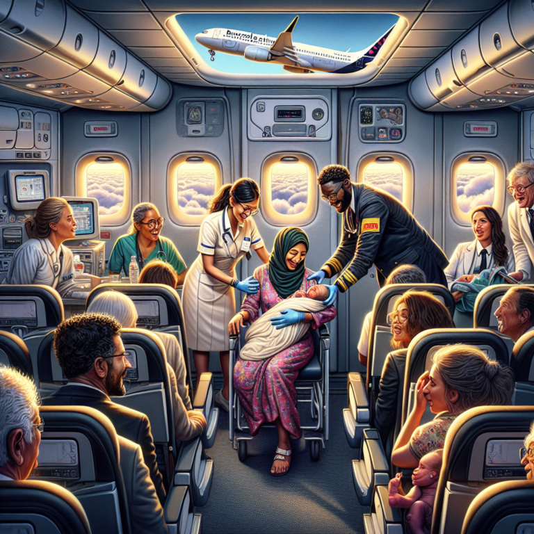 Brussels Airlines Flight Attendant Assists in Mid-Air Birth