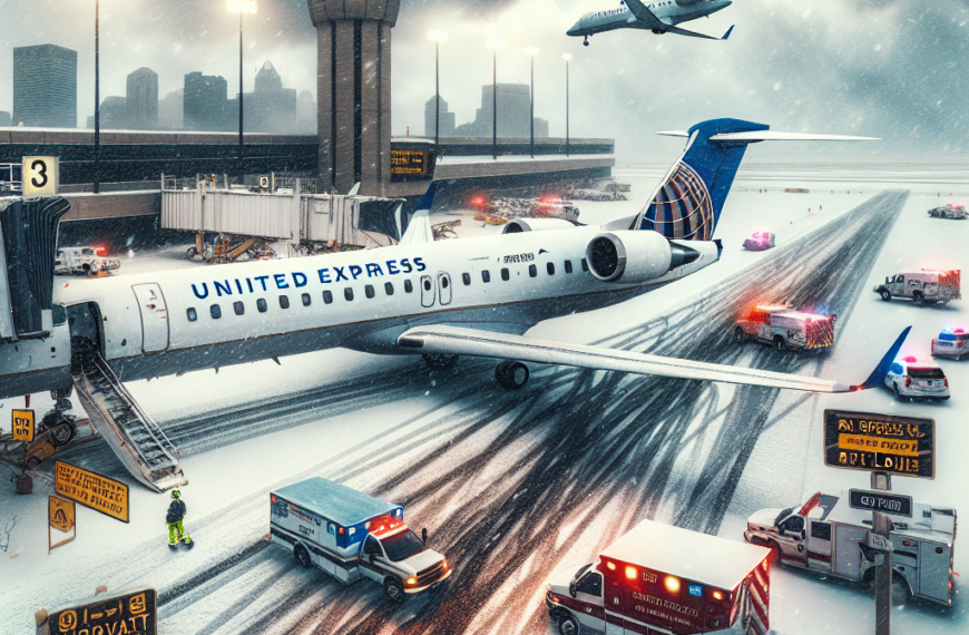 GoJet Airlines Plane Skids Off Taxiway at Lambert Airport