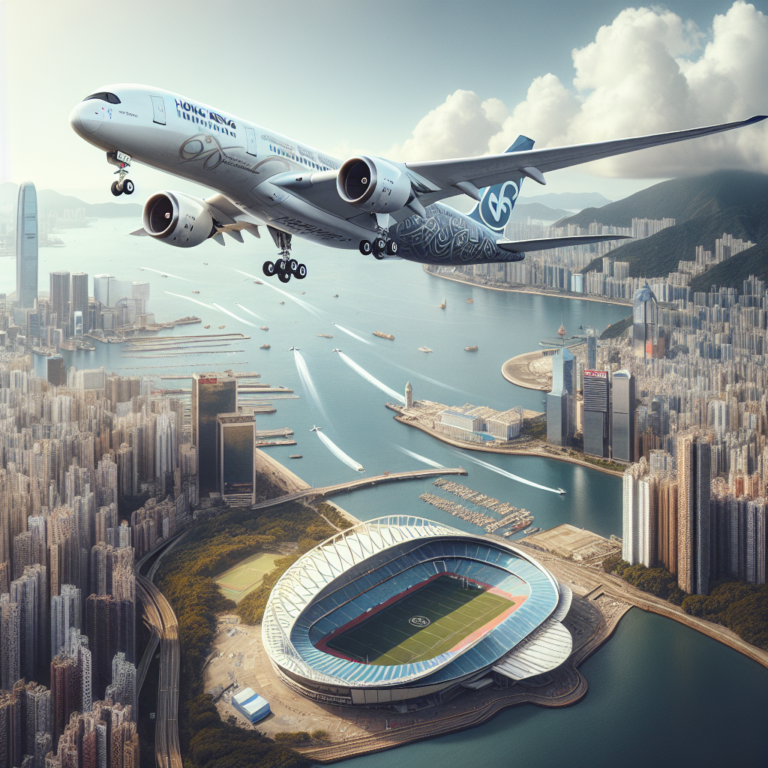 Cathay Pacific A350 to Fly Over New Kai Tak Stadium