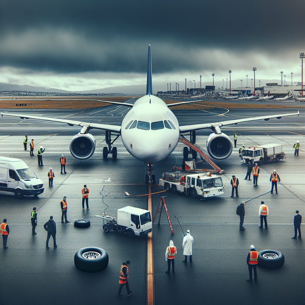 Pakistan Airlines Flight Lands on One Wheel at Lahore Airport