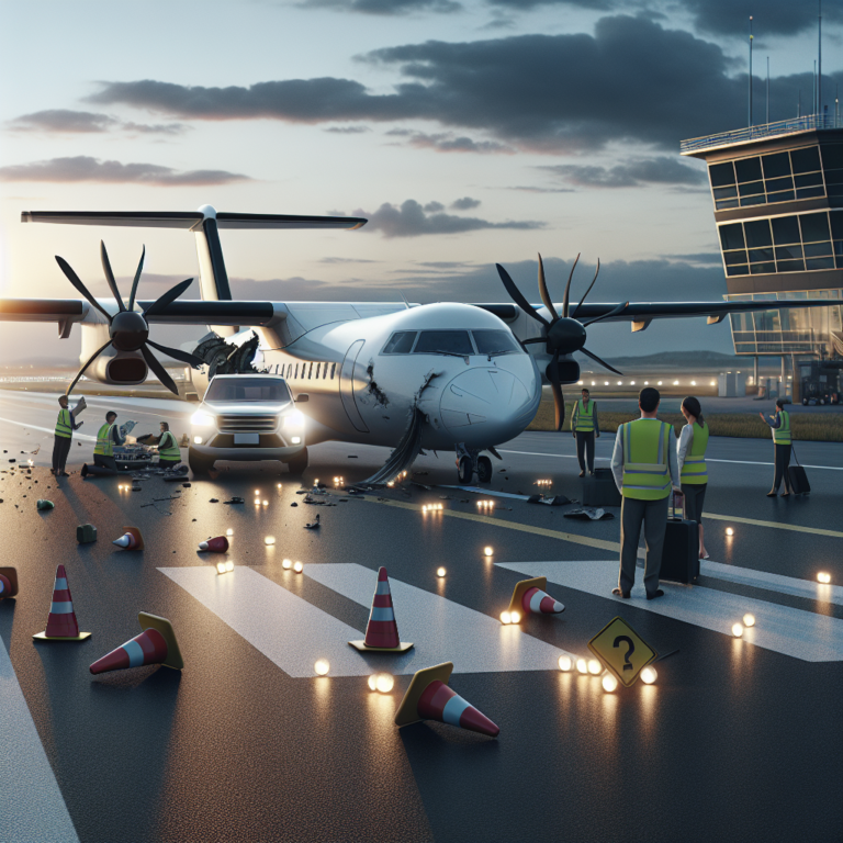 QantasLink Plane Hits Runway Lights Due to Pilot Error