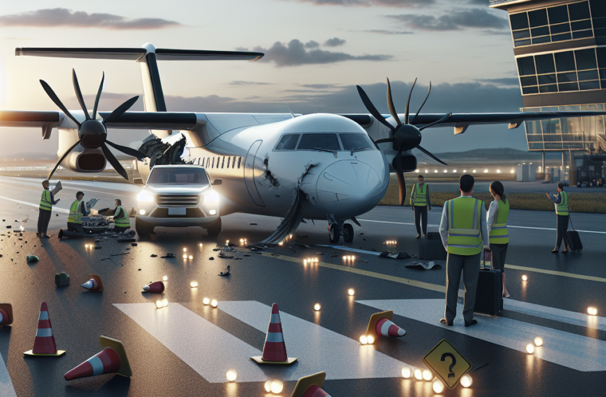 QantasLink Plane Hits Runway Lights Due to Pilot Error
