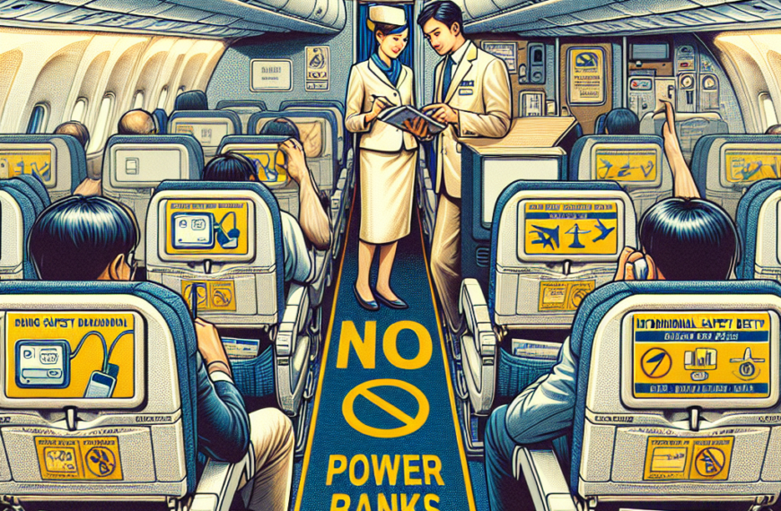 Singapore Airlines to Ban Power Banks on Flights Starting April 2025