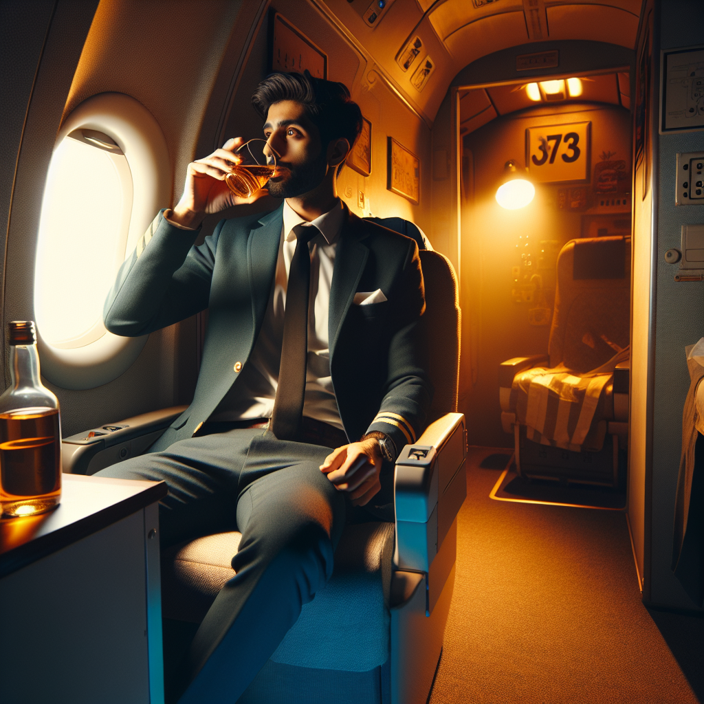 United Flight Attendant Permitted to Drink On Duty