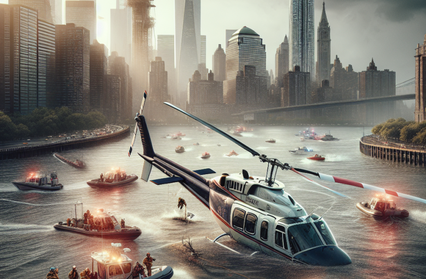 Bell 206 Helicopter Crash in Hudson River: 6 Feared Dead