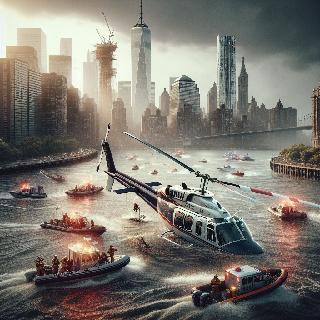 Bell 206 Helicopter Crash in Hudson River: 6 Feared Dead