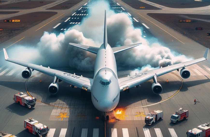 Boeing 747 Aborts Takeoff, All 16 Tires Deflate