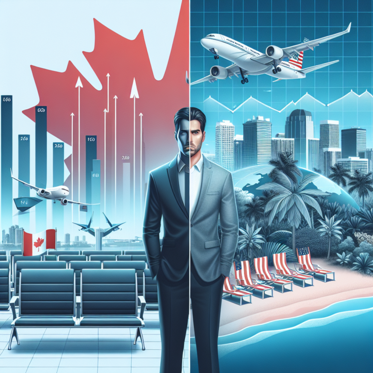 Canadian Air Travel to US Falls, Florida Most Affected