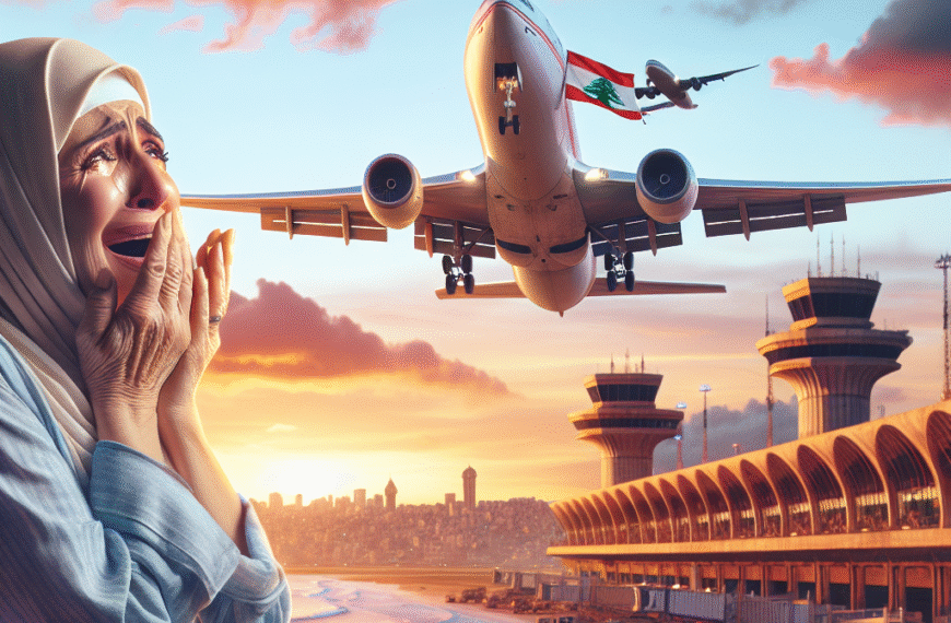 Emirates Pilot Mom Tears Up Watching Son's First Beirut Landing