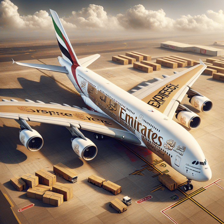 Emirates Launches New A380 Livery for Courier Express