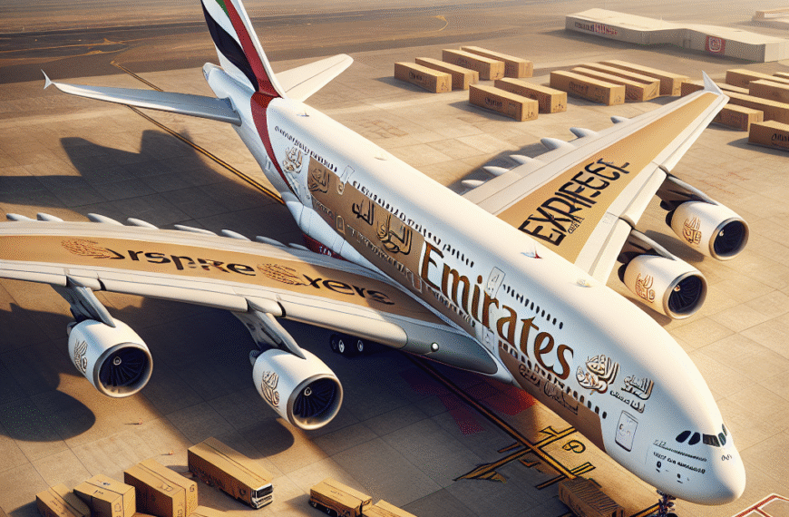 Emirates Launches New A380 Livery for Courier Express