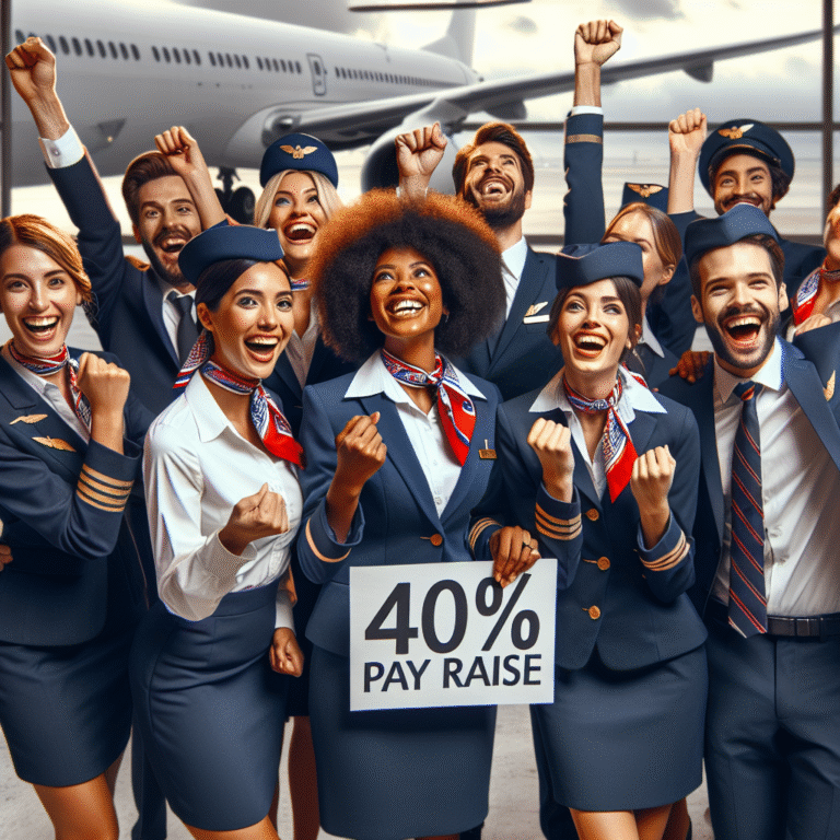 United Airlines Attendants Secure 40% Pay Raise in New Deal