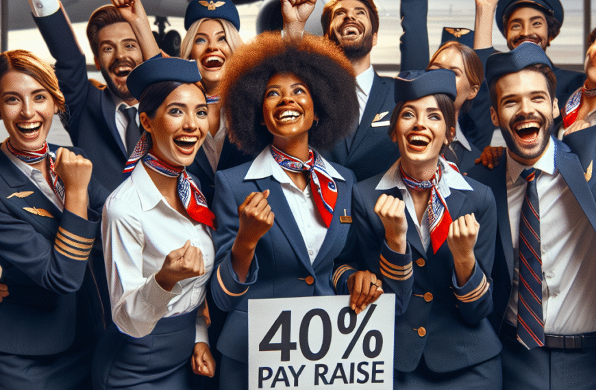 United Airlines Attendants Secure 40% Pay Raise in New Deal