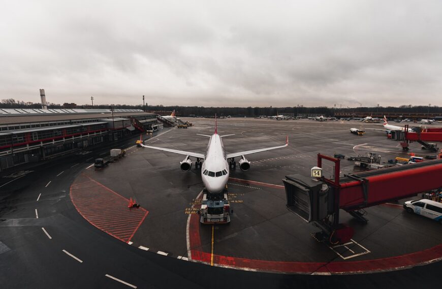 Traveling through busy airports