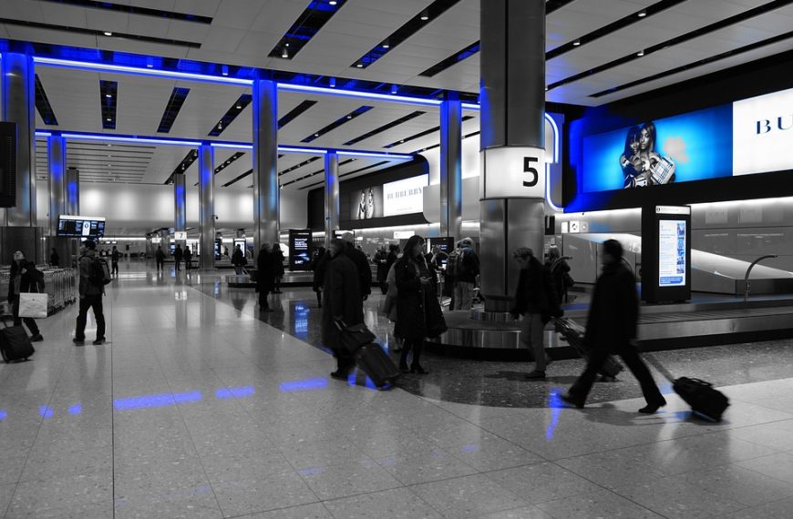 Traveling through busy airports